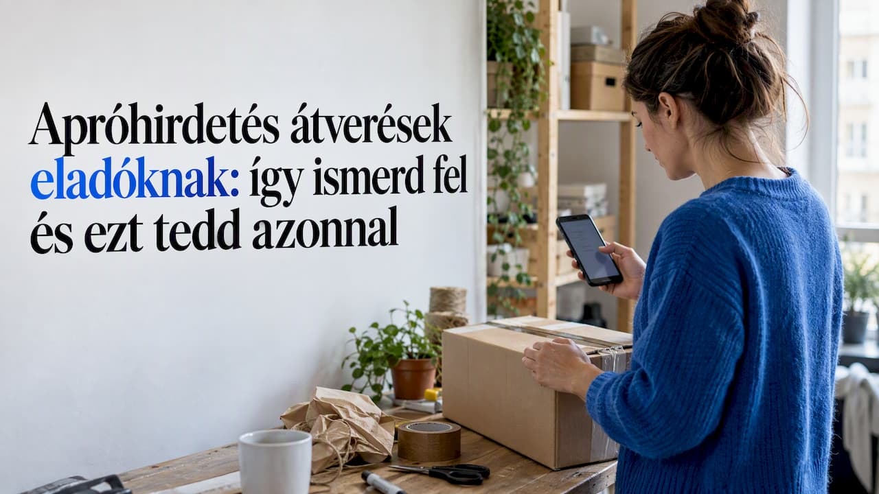 Apróhirdetés átverések eladóknak: így ismerd fel és ezt tedd azonnal