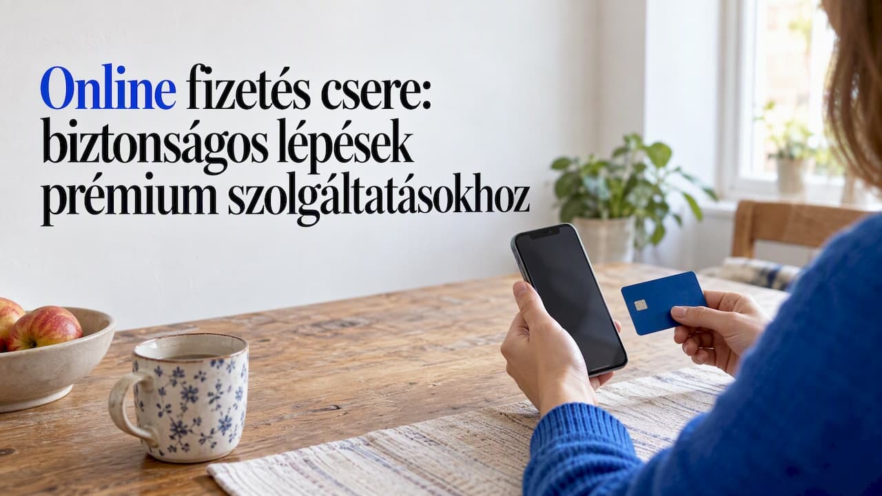 Online fizetés csere: biztonságos lépések prémium szolgáltatásokhoz