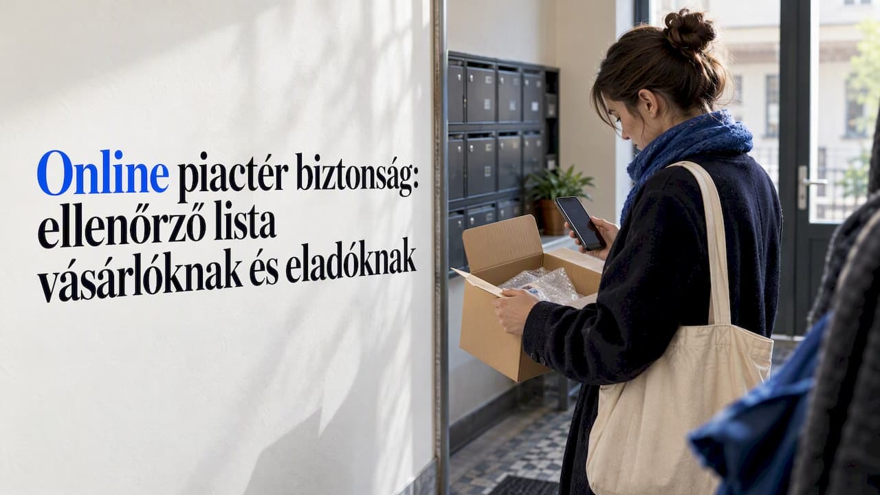 Online piactér biztonság: ellenőrző lista vásárlóknak és eladóknak