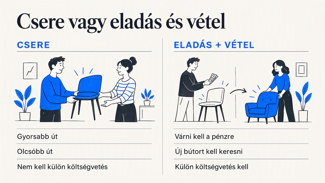 Szerkesztői nézőpont: miért éri meg a cserét választani? — overview diagram